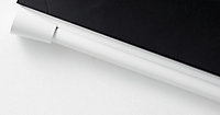 Kit de tringle à rideau extensible embout bouchon Pietro 120/210cm Ø16/19mm blanc