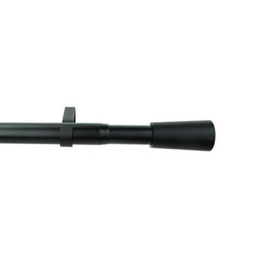 Kit de tringle à rideau extensible embout cône Araxos GoodHome 200/330 cm,Ø25/28mm noir