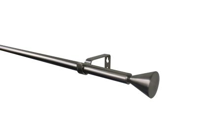 Kit de tringle à rideau extensible embout cône Athens GoodHome 200/330 cm, ⌀19mm gris