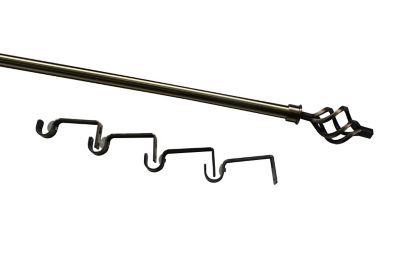 Kit de tringle à rideau extensible embout glace Antiki GoodHome 200/330 cm, ⌀19mm doré