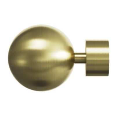 PAIRE D'EMBOUTS DE tringle XIXe en laiton creux doré EUR 15,00 - FR