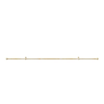 Kit de tringle à rideaux simple simple embout boule L.200 x⌀2.8cm effet noyer satin