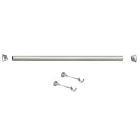 Kit de tringle argent mat 1.5 m x 28 mm (1m50 - Argent)