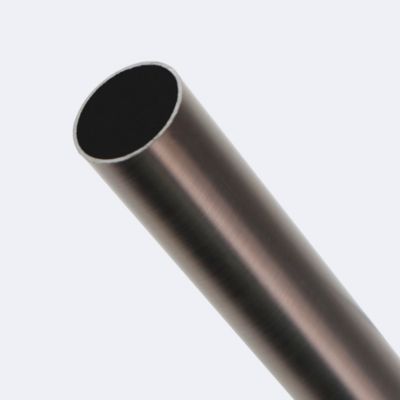 Kit de tringle à rideaux Carbone 200cm Diam.28mm Embout Boule - Fixation Mur - Boulet