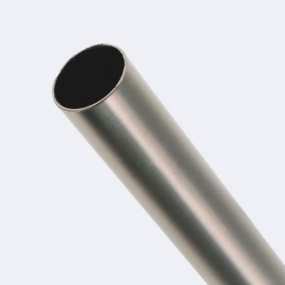 Kit de tringle à rideaux Nickel Mat 250cm Diam.20mm Embout Chapeau - Fixation Plafond - Boulet