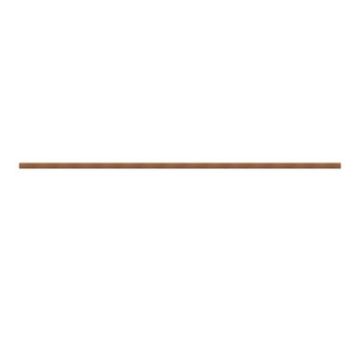 Kit de tringles à rideaux simple embout boule L.150 cm x ⌀2.8cm mat marron hêtre