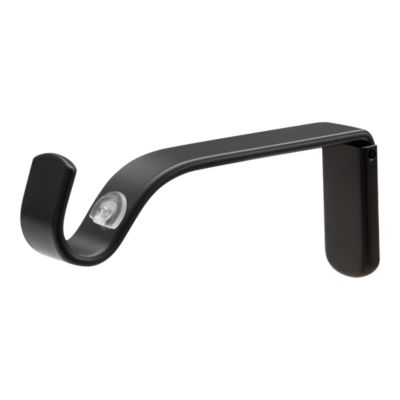 Kit Tringle à Rideau Pour Store Solaire - Longueur Max 2,10 M - Noir - Installation Facile