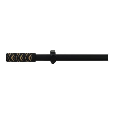 Kit de tringles à rideaux simple extensible GoodHome Araxos Ø 19mm L.120/210 cm métal mat noir