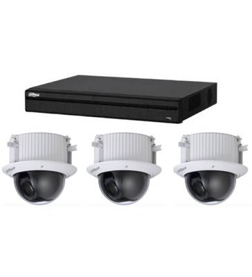 Kit de Vidéosurveillance Samsung DVR HCVR8208AS3 et 3 Caméras Dôme SD52C225I-HC-S2