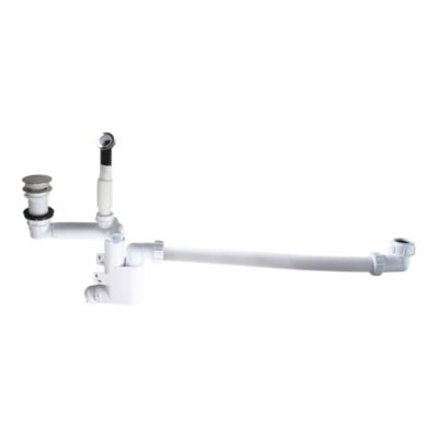 Kit de vidage réglable pour vasque avec siphon et bonde, blanc, GoodHome