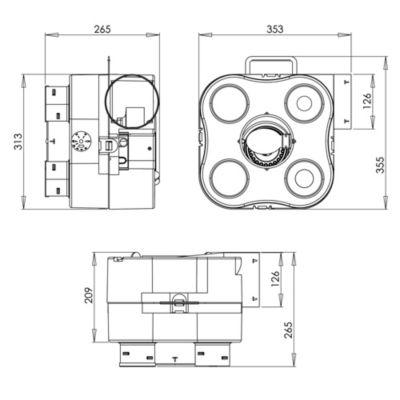 Kit de VMC simple flux hygrovariable Autogyre Kaléo HV