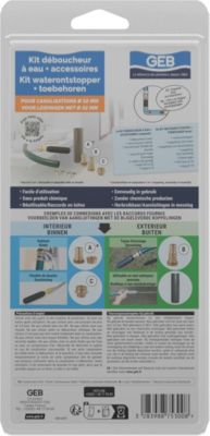 Kit déboucheur à eau canalisation Geb ø32-40 mm