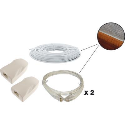 Kit déport éthernet Erard PVC L. 20 m