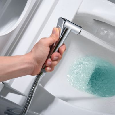 Kit Douchette anti-calcaire hygiénique encastrée WC ou Bidet Salle de Bain Chrome IMEX LINE RDD038