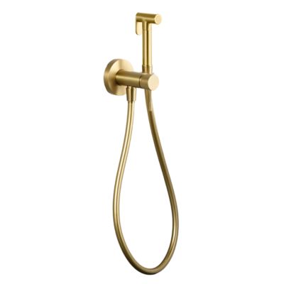Kit Douchette anti-calcaire hygiénique encastrée WC ou Bidet Salle de Bain Or Brossé IMEX LINE RDD038/OC