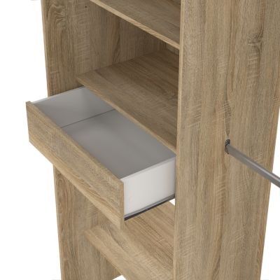 Kit dressing 1 colonne L. 181,5 x H. 200,4 x P. 50,25 cm, effet chêne, Astell