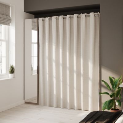 Kit dressing 1 colonne miroir effet chêne Sindora H. 220 x L. 200 x P. 50 cm.