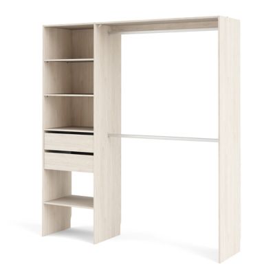 Kit dressing 1 colonne réversible L. 181,5 x H. 200 x P. 45 cm, effet chêne, GoodHome Zodiak