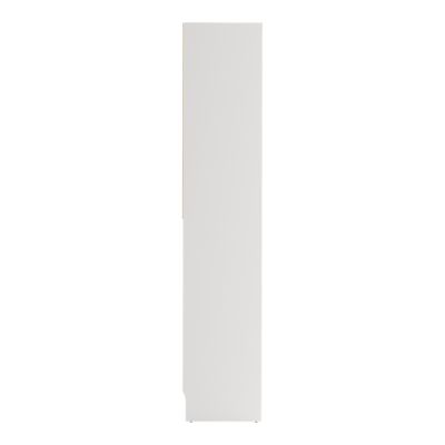Kit dressing 2 colonnes L. 180 x H. 200 x P. 40 cm, blanc, avec avec tiroirs et 2 barres de penderie