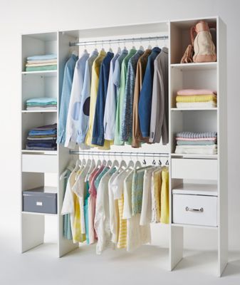 kit dressing coloris blanc h 200 x l 180 x p 40 cm castorama