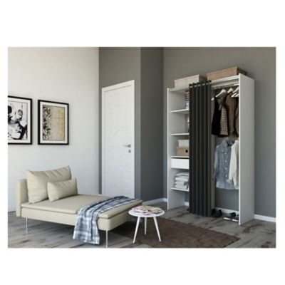 Kit dressing Zenit coloris blanc H.200 x L.180 x P.48 cm