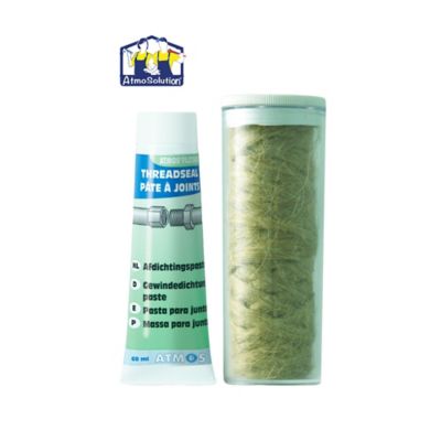 COMAP Kit d'étanchéité pour filetage sur raccord ou robinet métallique  (pâte à joint 50 ml + 40 g de filasse avec dévidoir) - S100101