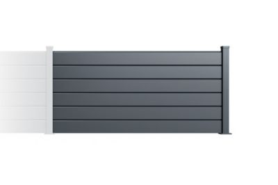 Kit extension Clôture 2m VANO H.90cm aluminium gris