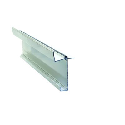 Kit faîtage inférieur pour couverture en polycarbonate L 4 m Blanc RAL 9010, L.4 m