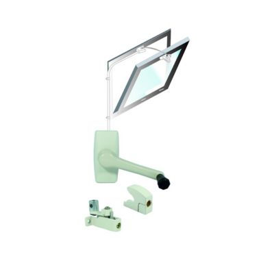 Kit ferme-imposte manivelle Windy 3,05 m blanc pour châssis abattant intérieur - 26802