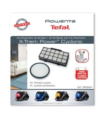 KIT FILTRES ASPIRATEUR ROWENTA X-TREM POWER CYCLONIC