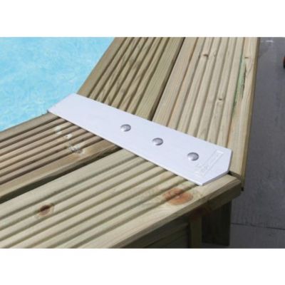 Kit finition margelles pour piscine bois octogonale ou hexagonale - Ubbink