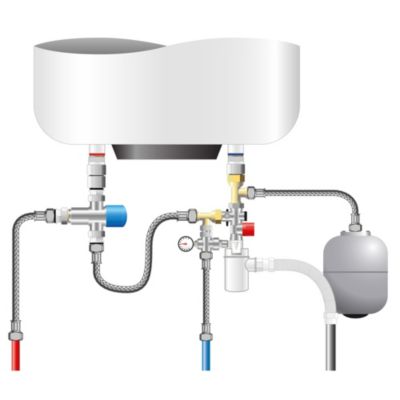 Kit fixation chauffe-eau pour paroi creuse - SOMATHERM FOR YOU - Somatherm For You