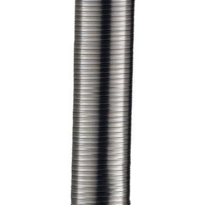 Kit De Doublure De Cheminée Flexible 5-6 Mètres - Acier Inox 316, Cintre Et Adaptateur Inclus