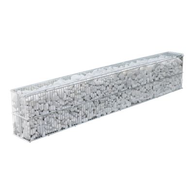 Kit gabion acier galvanisé pour bordure L.80 x l.10 x H.15 cm
