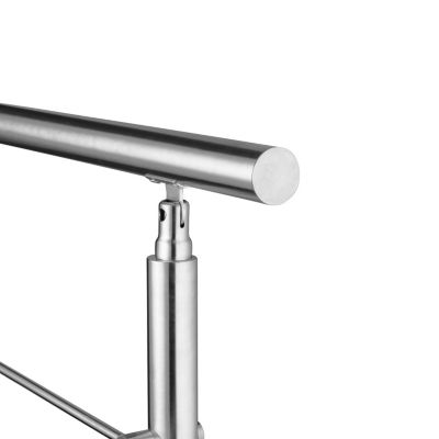 Balustrade D'escalier En Inox 16/20 Cm – Poteau Grade, Pinces à Verre, Solide