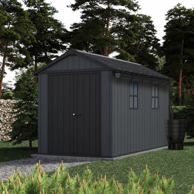 Kit gouttière abri de jardin Keter plastique gris