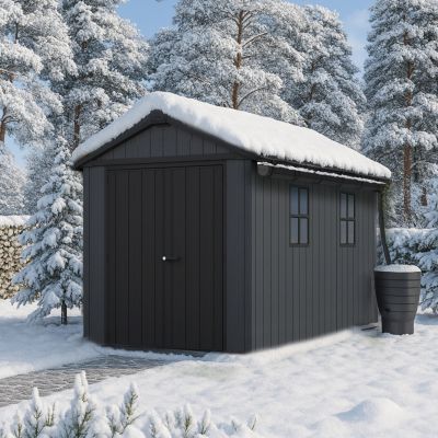 Kit gouttière abri de jardin Keter plastique gris