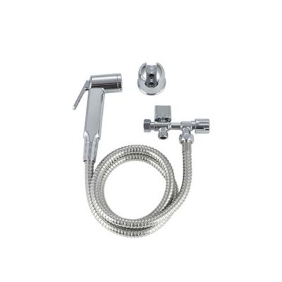 Kit hygiène WC Rousseau chromé pour réservoir WC apparent