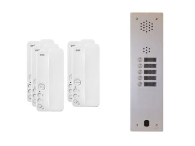 Kit interphone 1 rangée avec 5 combinés URMET Collectif