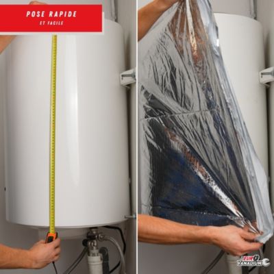 Kit isolant pour ballon d eau chaude 160 x 200 CM compatible 300 L mousse polypropylene multicouche grise