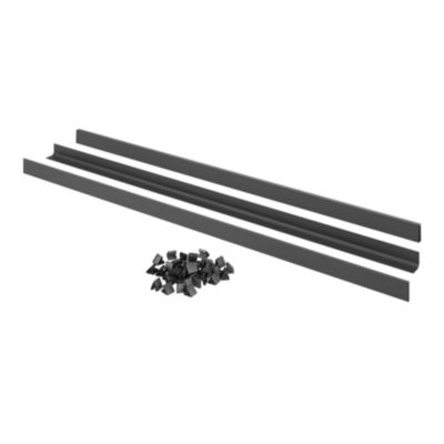 Kit lamelles d'occultation gris H.123 cm