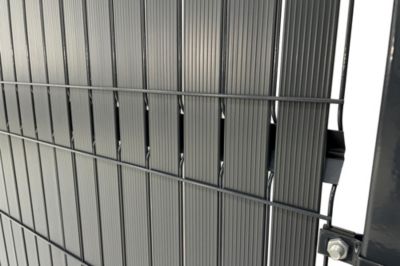 Kit lamelles occultantes PVC 4m CINTO H.190cm Gris