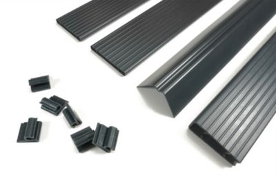 Kit lamelles occultantes PVC 4m CINTO H.190cm Gris