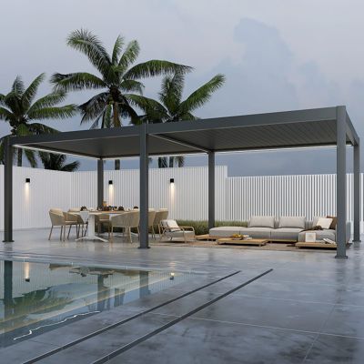 Kit LED pergola bioclimatique autoportée 4x8M