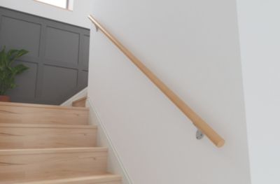 Main Courante En Hêtre – Profilé Omega 55x50mm, Longueur Au Choix 50 à 200 Cm, Fabriqué En Allemagne