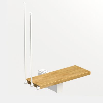 Kit marche supp escalier Magia90, L.70cm blanc/chêne
