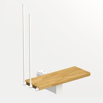 Kit marche supp escalier Magia90, L.80cm blanc/chêne