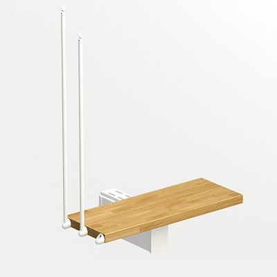 Kit marche supp escalier Magia90, L.90cm blanc/chêne