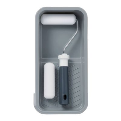 Kit mini rouleau laqueur + 1 manchon laqueur + bac de peinture GoodHome 100mm