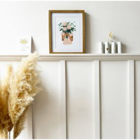 Kit Moulure Étagère Murale prêt à peindre ALBA en pin Massif 100% F S C - 99DECO - Largeur 2 mètres